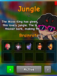 jungle Biome plants vs brainrots